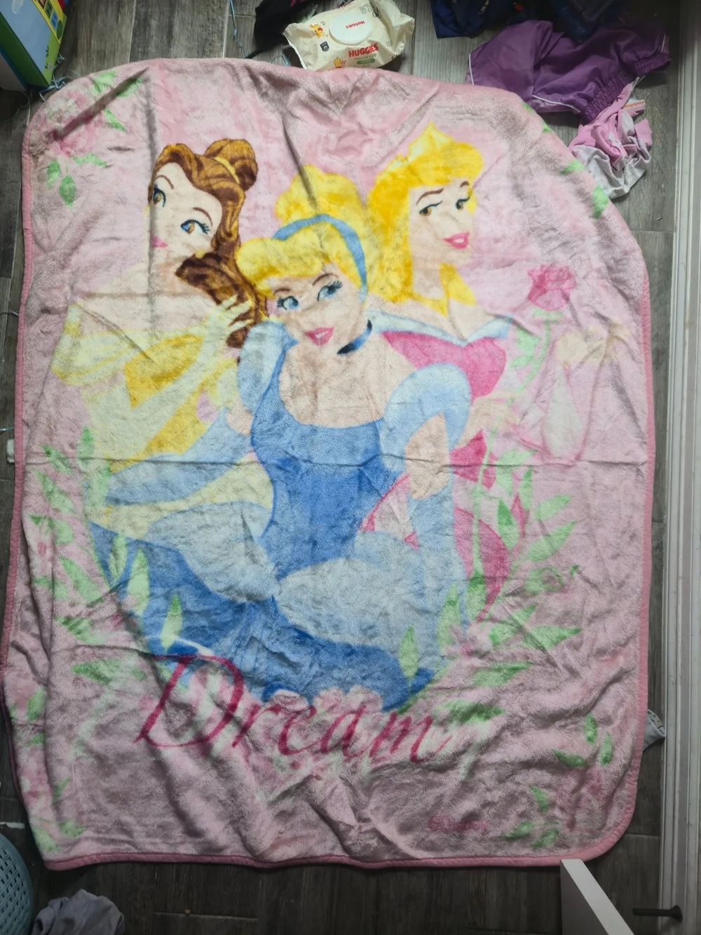 Pink Princesses Fleece Throw Blanket - 'Dream'
